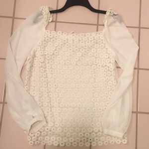 White chiffon blouse